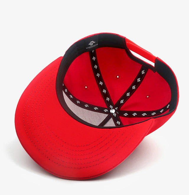 GP-023 FLAT BRIM SNAPBACK HAT (RED)